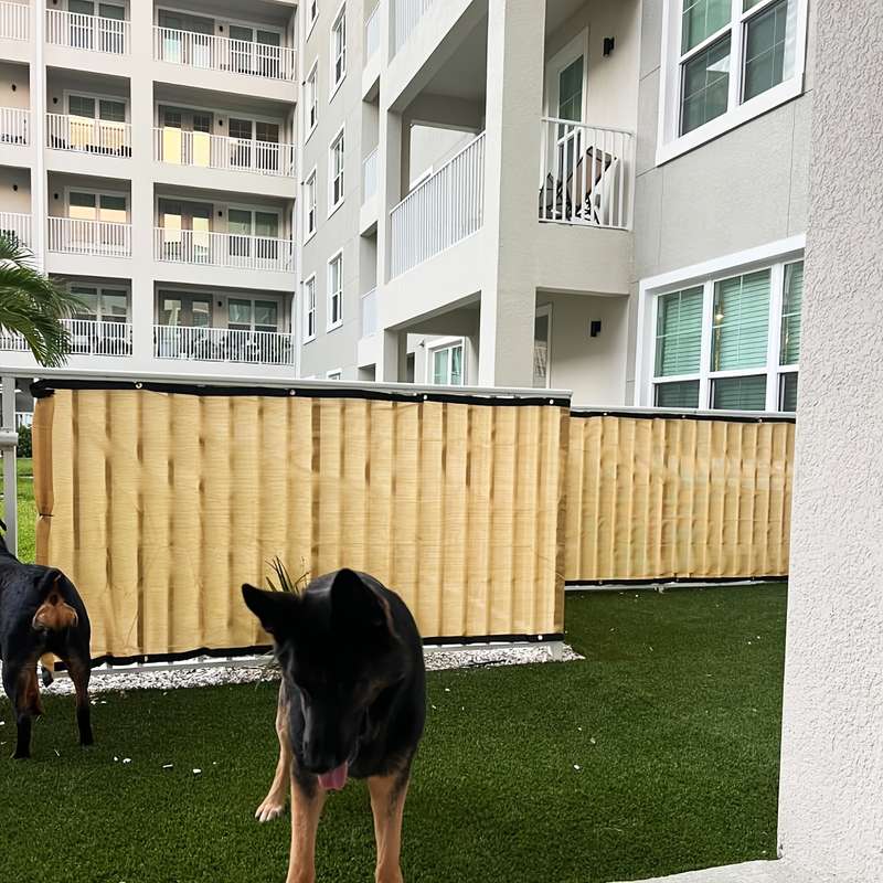 1pc Yellow PVC Balcony Privacy Screen