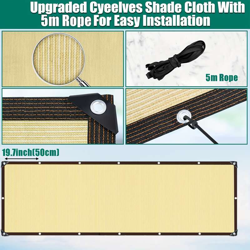 1pc Yellow PVC Balcony Privacy Screen