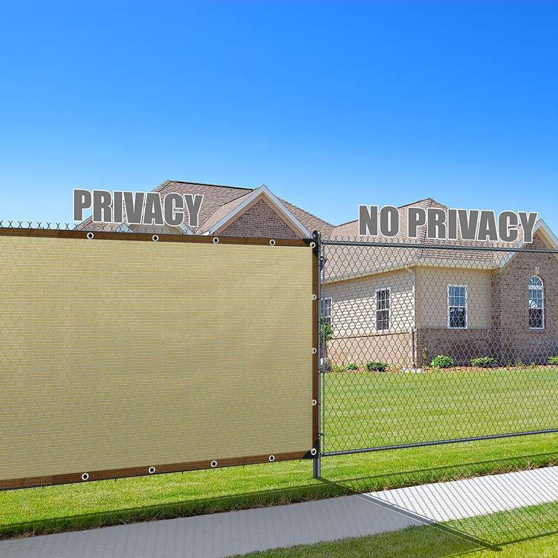 1pc Yellow PVC Balcony Privacy Screen