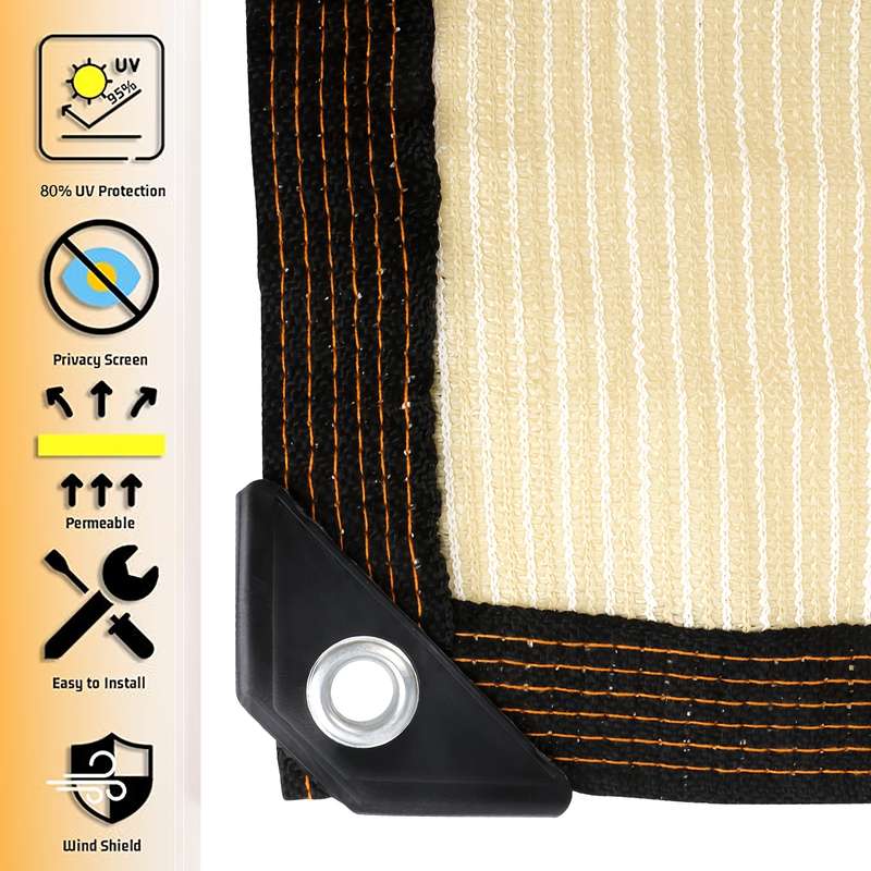 1pc Yellow PVC Balcony Privacy Screen