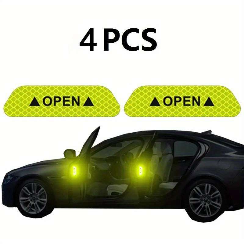 4 reflective warning stickers for car doors