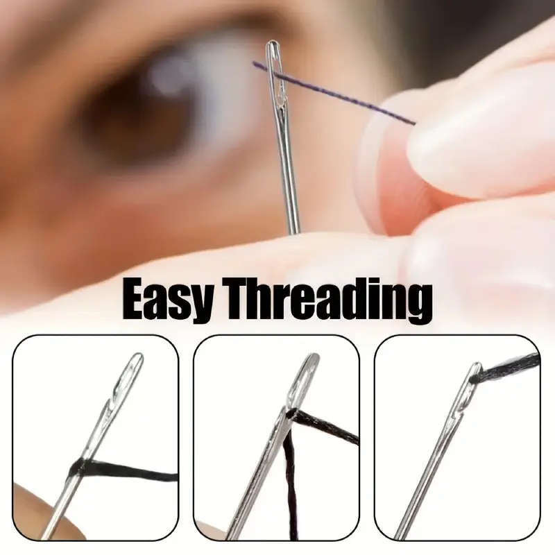 30-Piece Self-Threading Needle Set