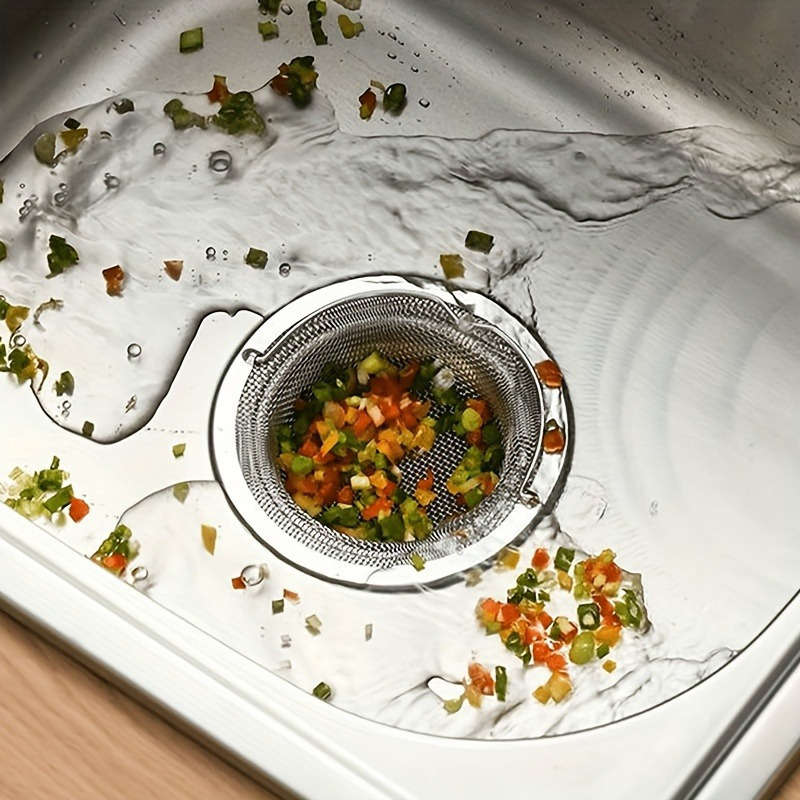 1 stainless steel sink strainer with handle