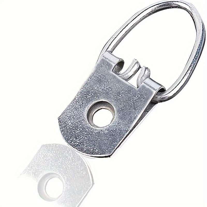 Metal D-ring picture hanger (with screws)