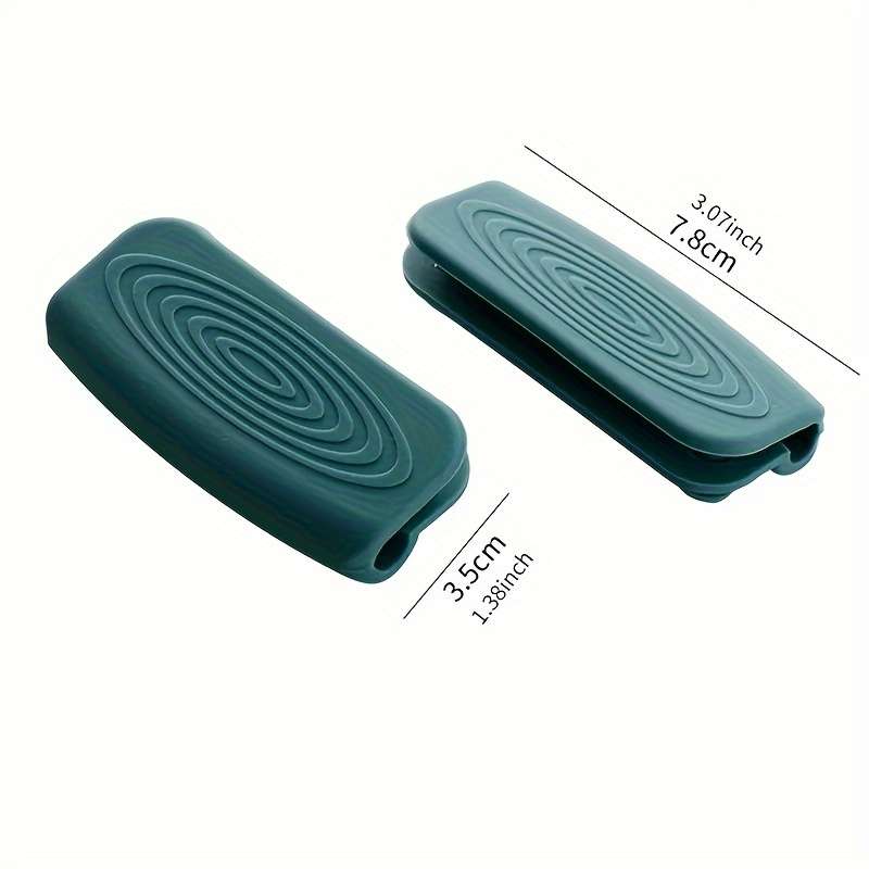 1 pair of silicone handles, anti-scalding and anti-slip