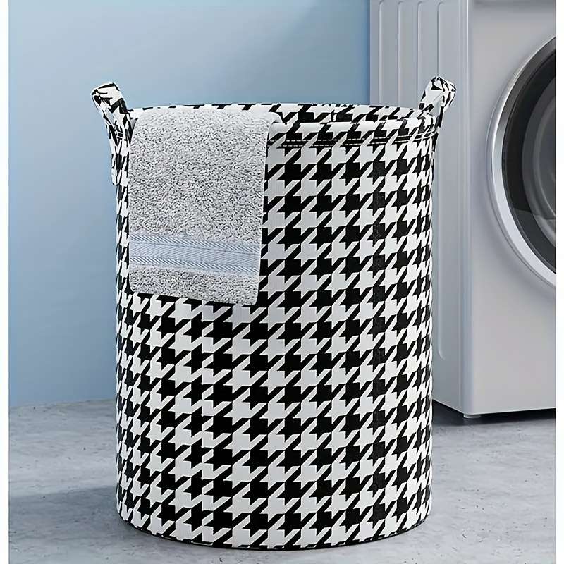 1 Elegant Collapsible Laundry Basket with Handle