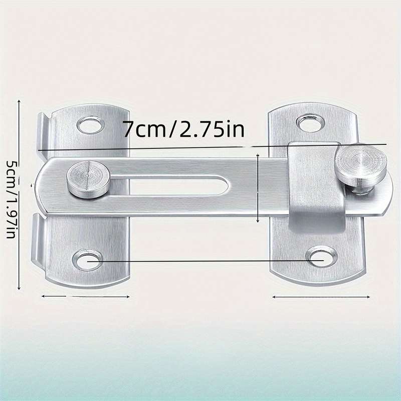 2-piece stainless steel mini latch lock