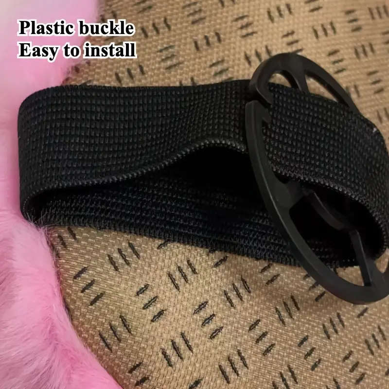 1 piece of luxury plush imitation rabbit fur car seat cushion