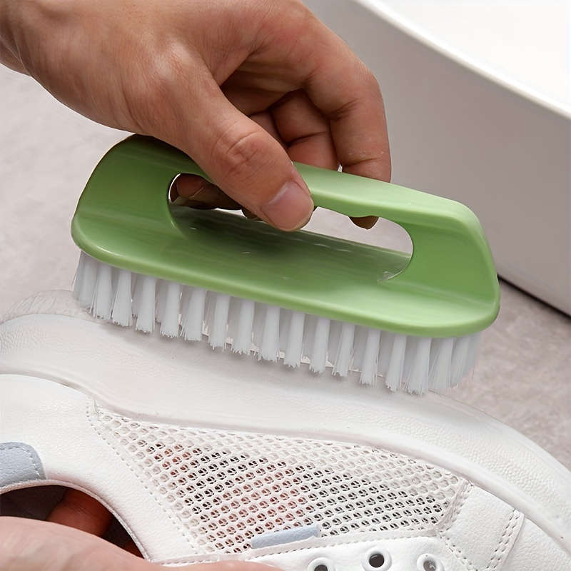 1-Pack Multi-Function Three-Sided Soft-Bristle Long-Handled Laundry Brush