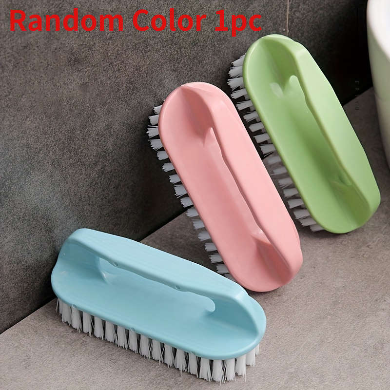 1-Pack Multi-Function Three-Sided Soft-Bristle Long-Handled Laundry Brush