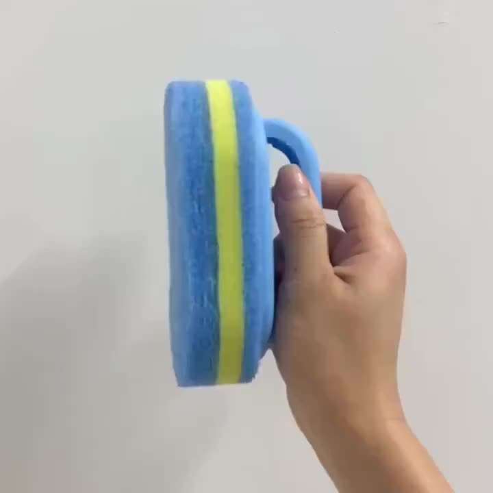 Magical non-electrical dishwashing sponge