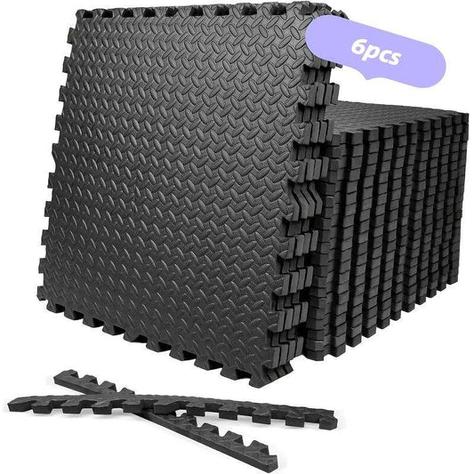 6-Piece Outdoor Camping Foam Pad Interlocking Set