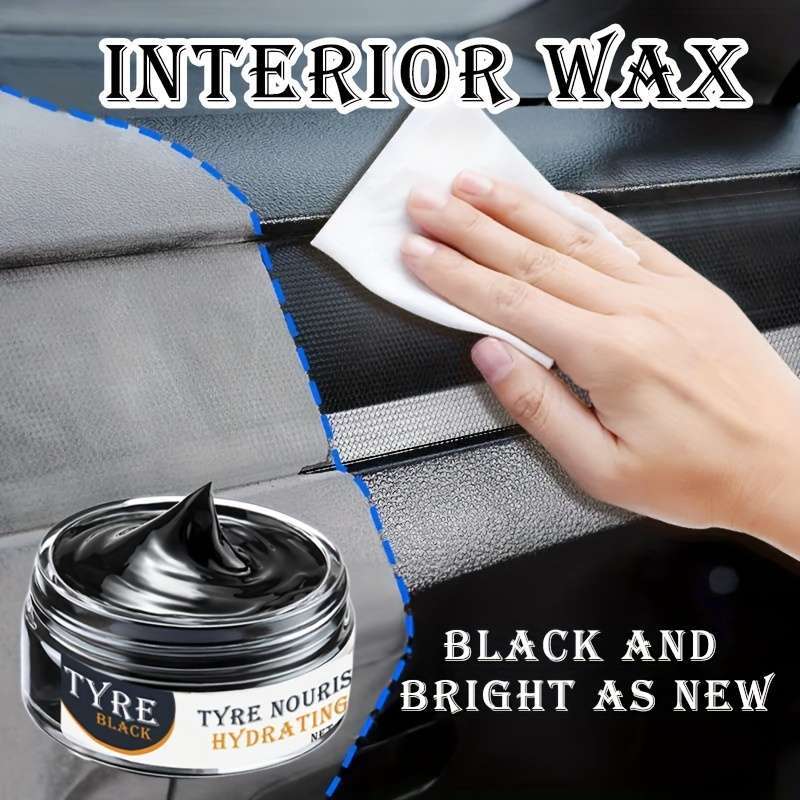 Black interior plastic repair cream