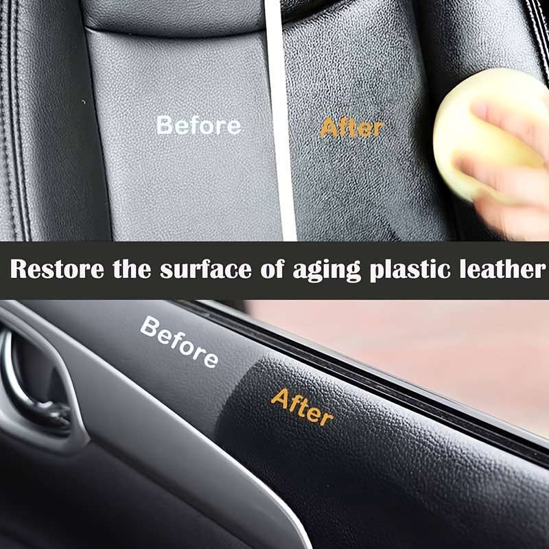 Black interior plastic repair cream