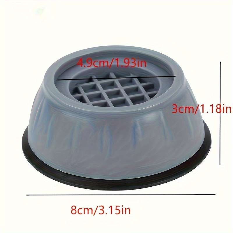4 large anti-vibration pads