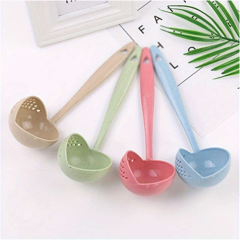 Built-in 2-in-1 long-handled spoon