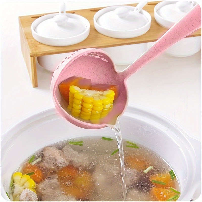 Built-in 2-in-1 long-handled spoon