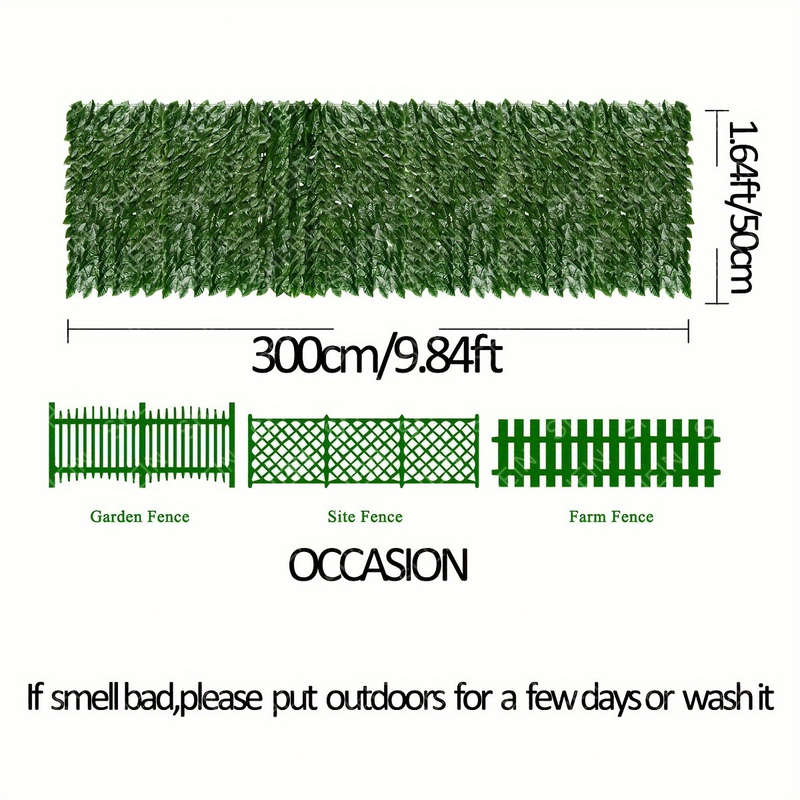 1pc UV Protection Artificial Ivy Privacy Screen