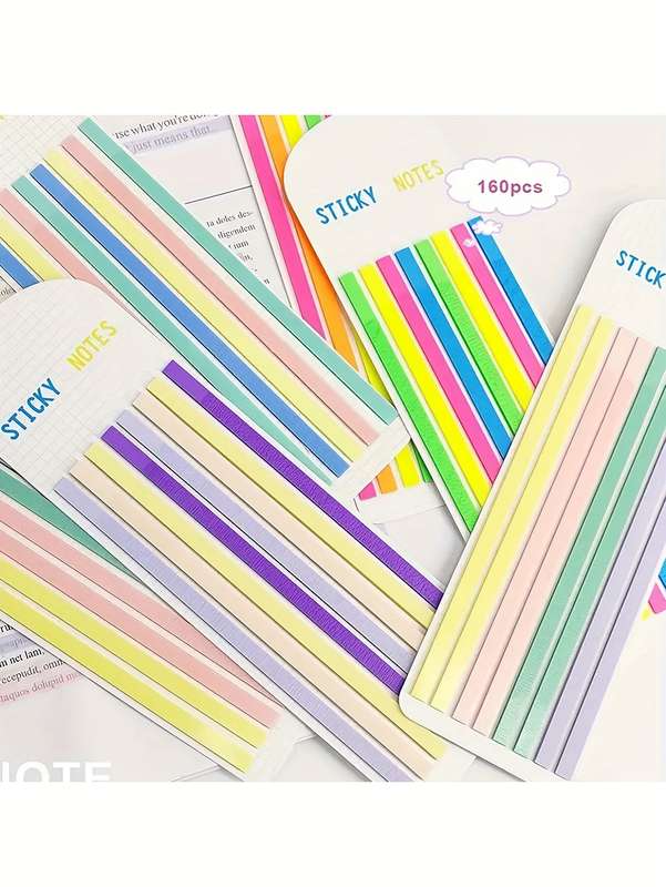 160 sheets of extended index sticky notes transparent stickers can be written transparent waterproof student reading marking stickers