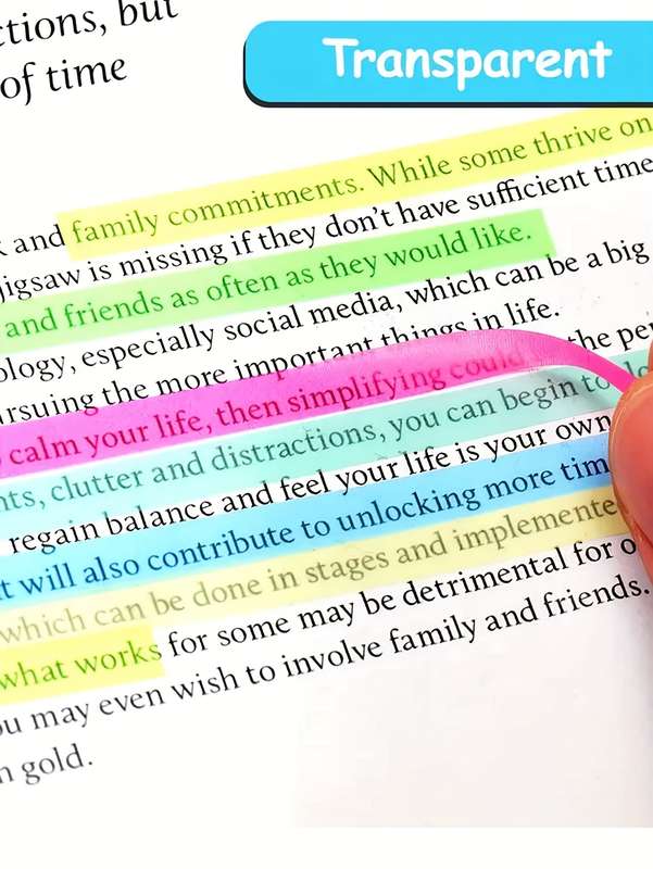 160 sheets of extended index sticky notes transparent stickers can be written transparent waterproof student reading marking stickers