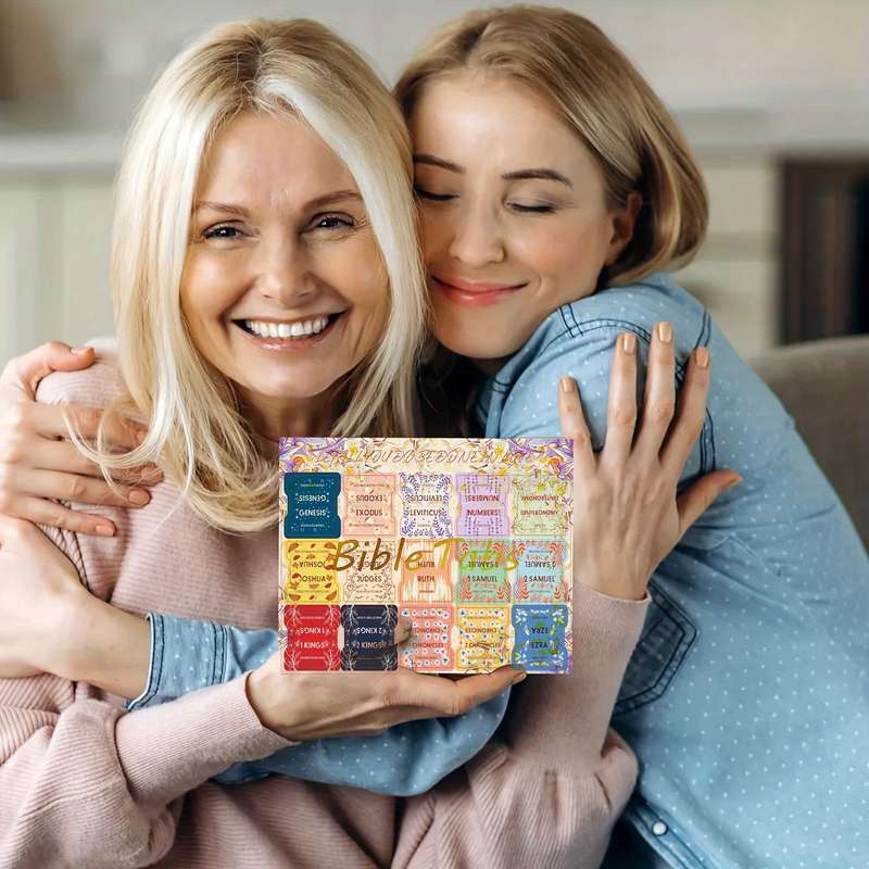 Set of Bible labels with inspirational book excerpts