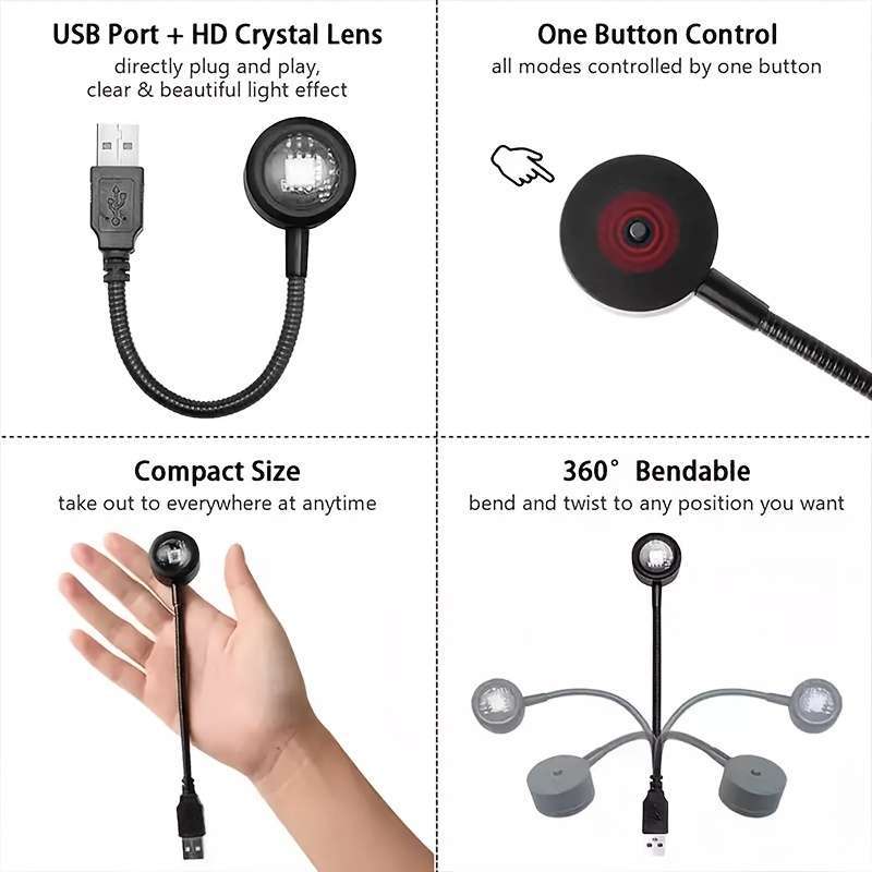 Sunset USB Projector Light