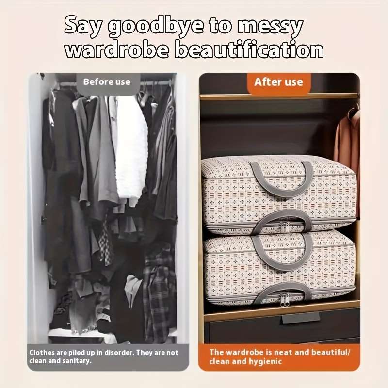 Oversized Cotton Quilted Moving Packaging Bag Foldable Blanket Storage Bag