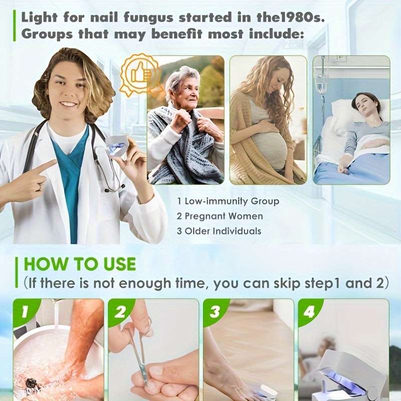 1-Pack Nail Fungus Cleaner UV Sterilizer