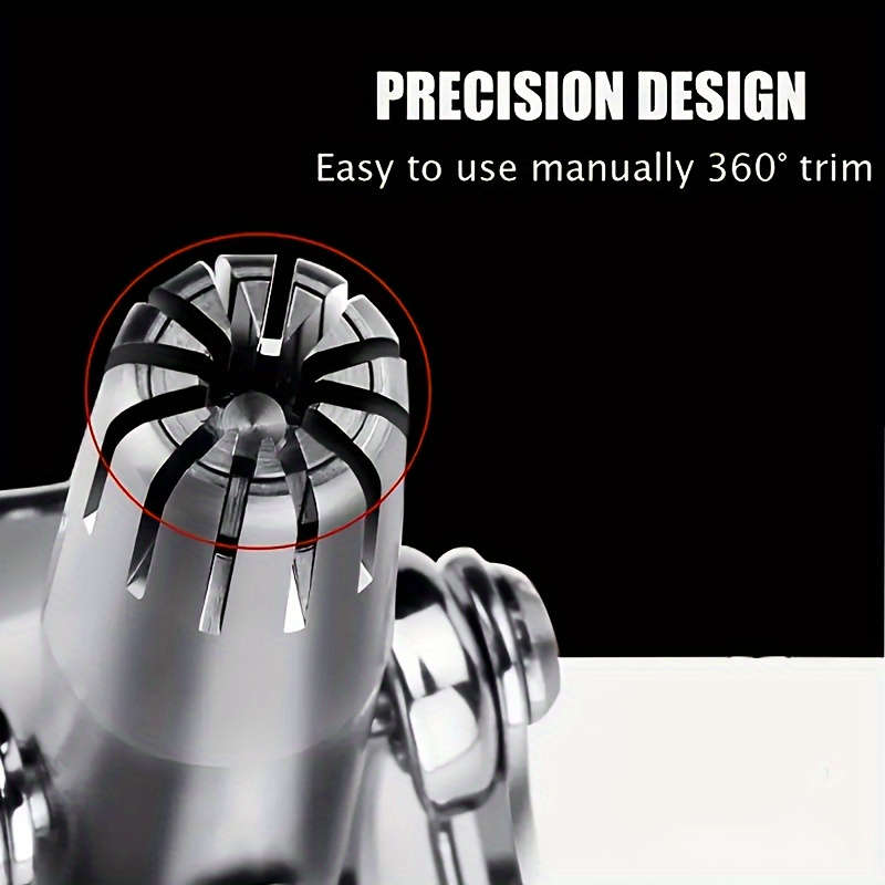 1pcs Stainless Steel Manual Nose Hair Trimmer Washable Personal Nose Hair Trimmer for Women