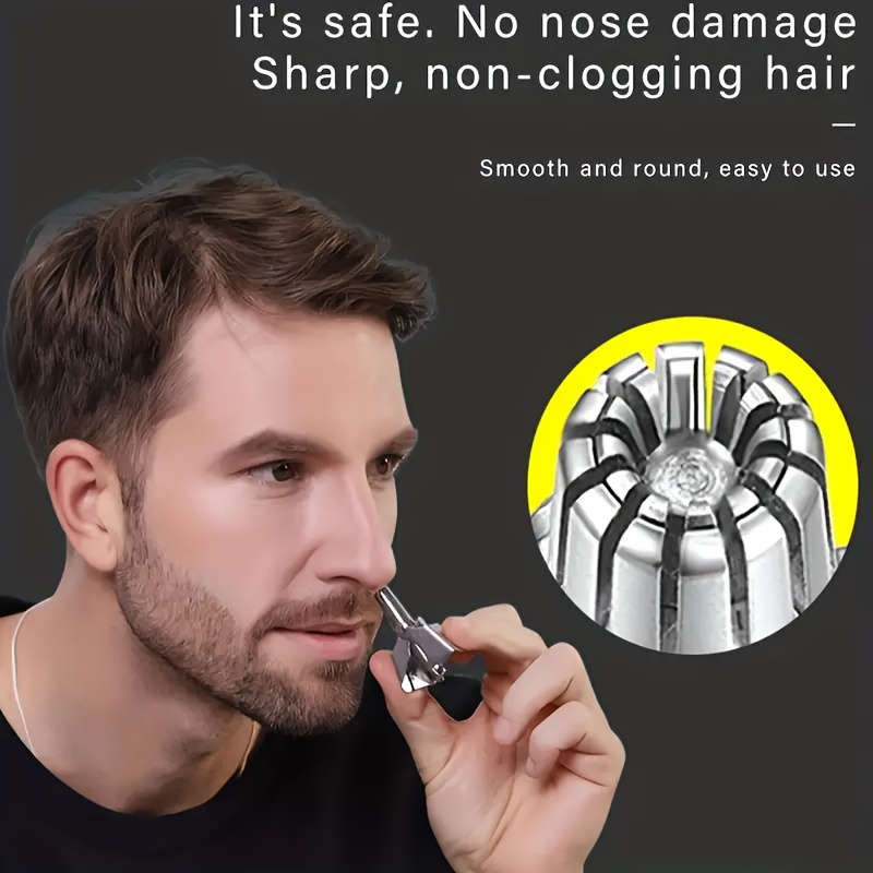 1pcs Stainless Steel Manual Nose Hair Trimmer Washable Personal Nose Hair Trimmer for Women