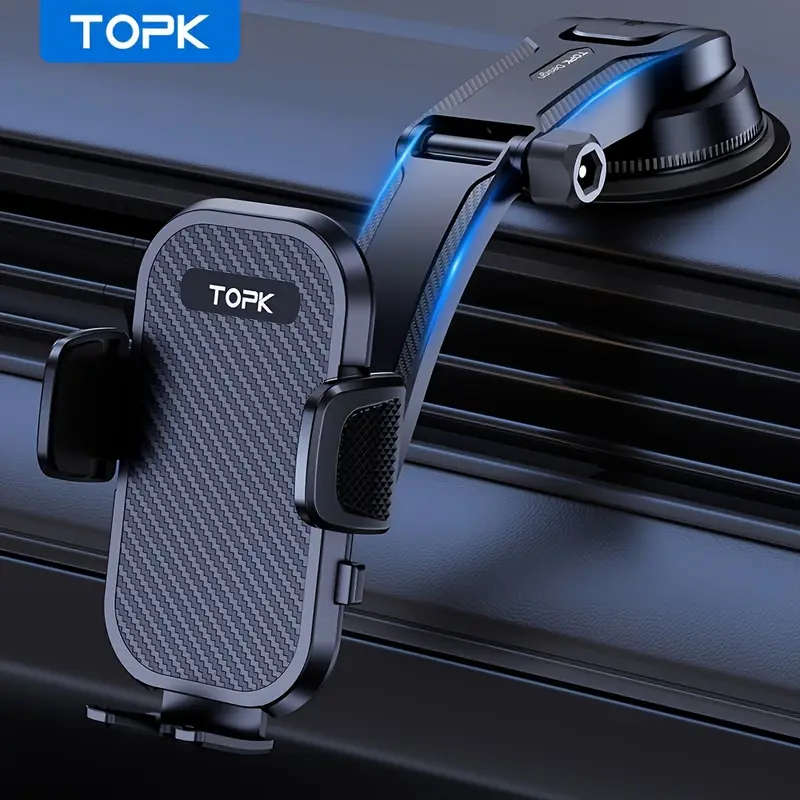 Adjustable car dashboard phone holder