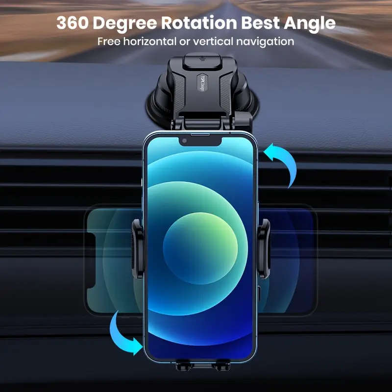 Adjustable car dashboard phone holder