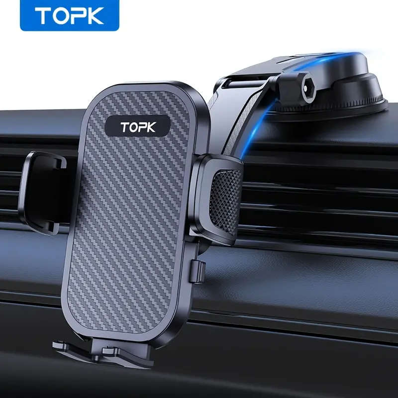 Adjustable car dashboard phone holder