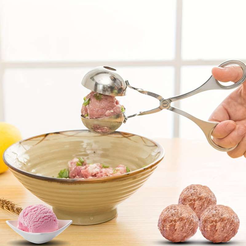 1 stainless steel meatball maker