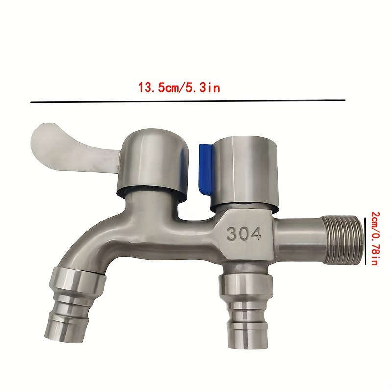 1 piece of stainless steel double faucet