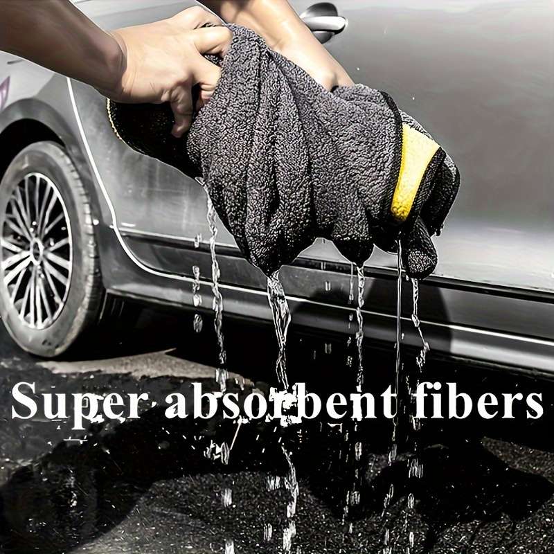 Super absorbent microfiber car wash towel