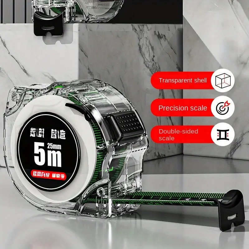 5m durable fluorescent measuring tape