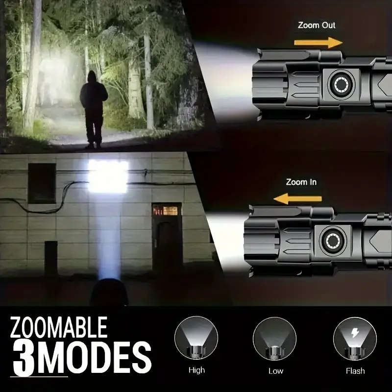 2 Pack High Power LED Flashlight
