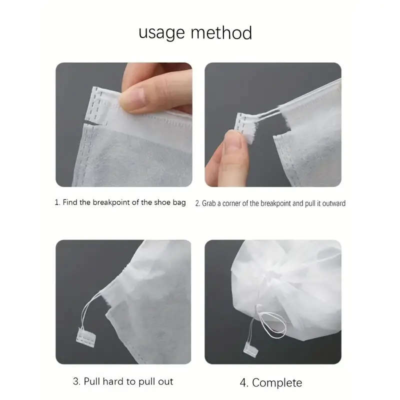 50 Pack Portable Shoe Storage Bags
