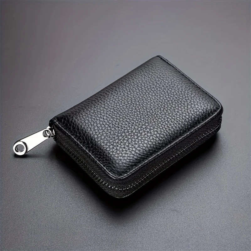 Faux leather card holder