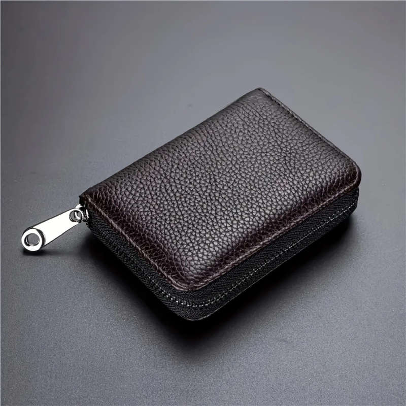 Faux leather card holder