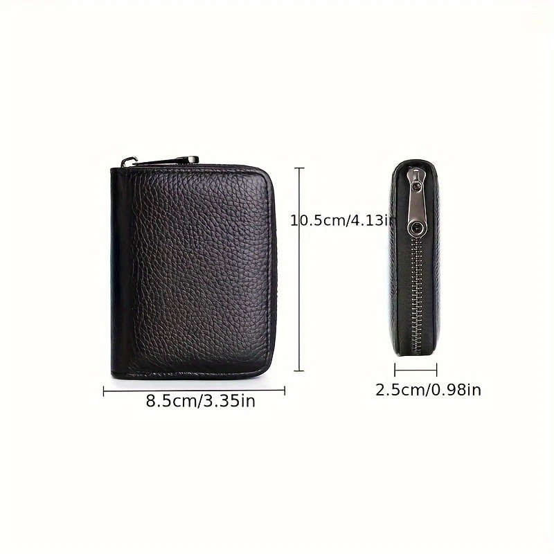 Faux leather card holder
