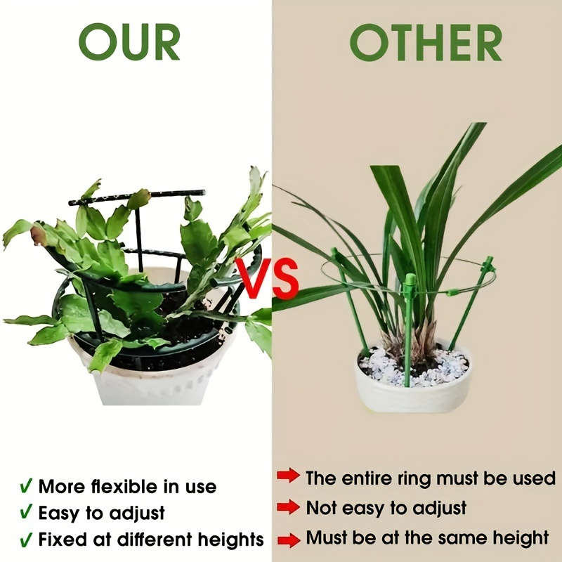 4 9.5 in (24.99 cm) heavy-duty plastic plant support stakes