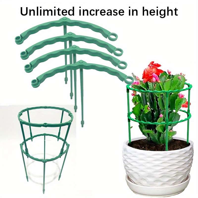 4 9.5 in (24.99 cm) heavy-duty plastic plant support stakes