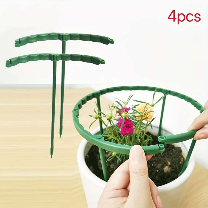 4 9.5 in (24.99 cm) heavy-duty plastic plant support stakes