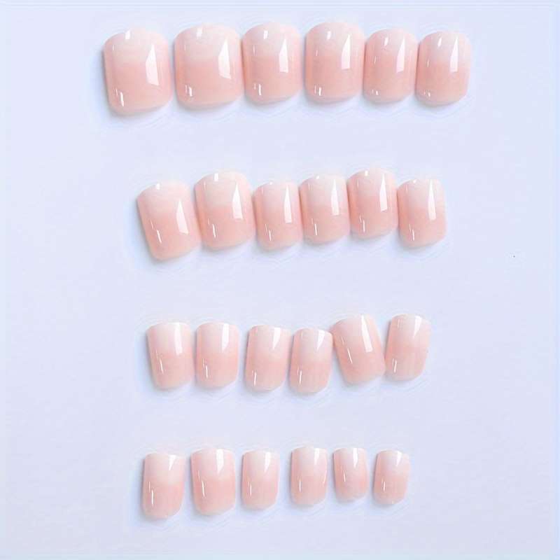 Square Jelly Color False Nails