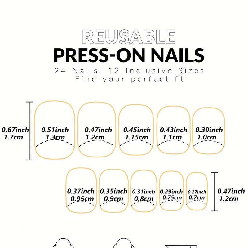 Square Jelly Color False Nails