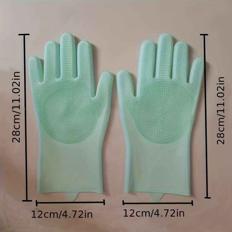 1 pair of kitchen dishwashing gloves