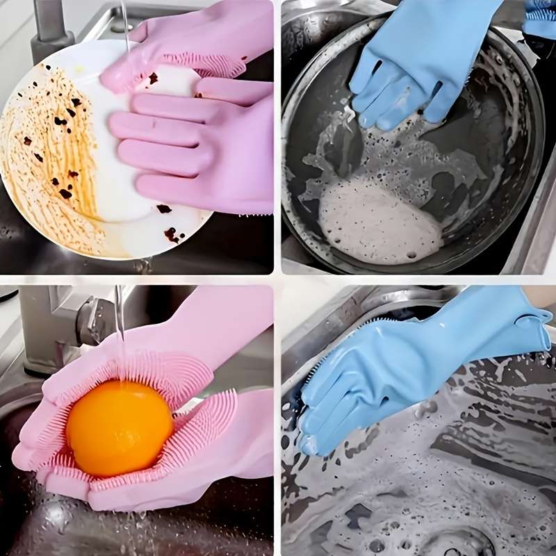 1 pair of kitchen dishwashing gloves