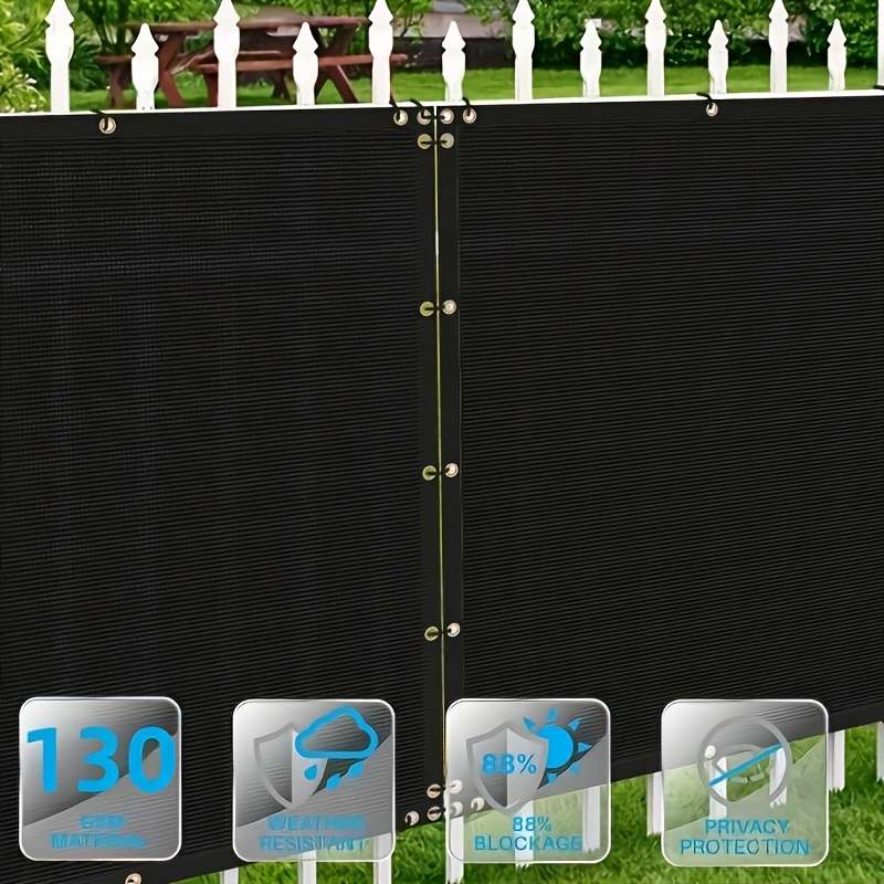 Black Heavy Duty Privacy Screen